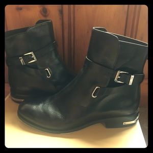 Micheal Kors black leather boots size 7.5